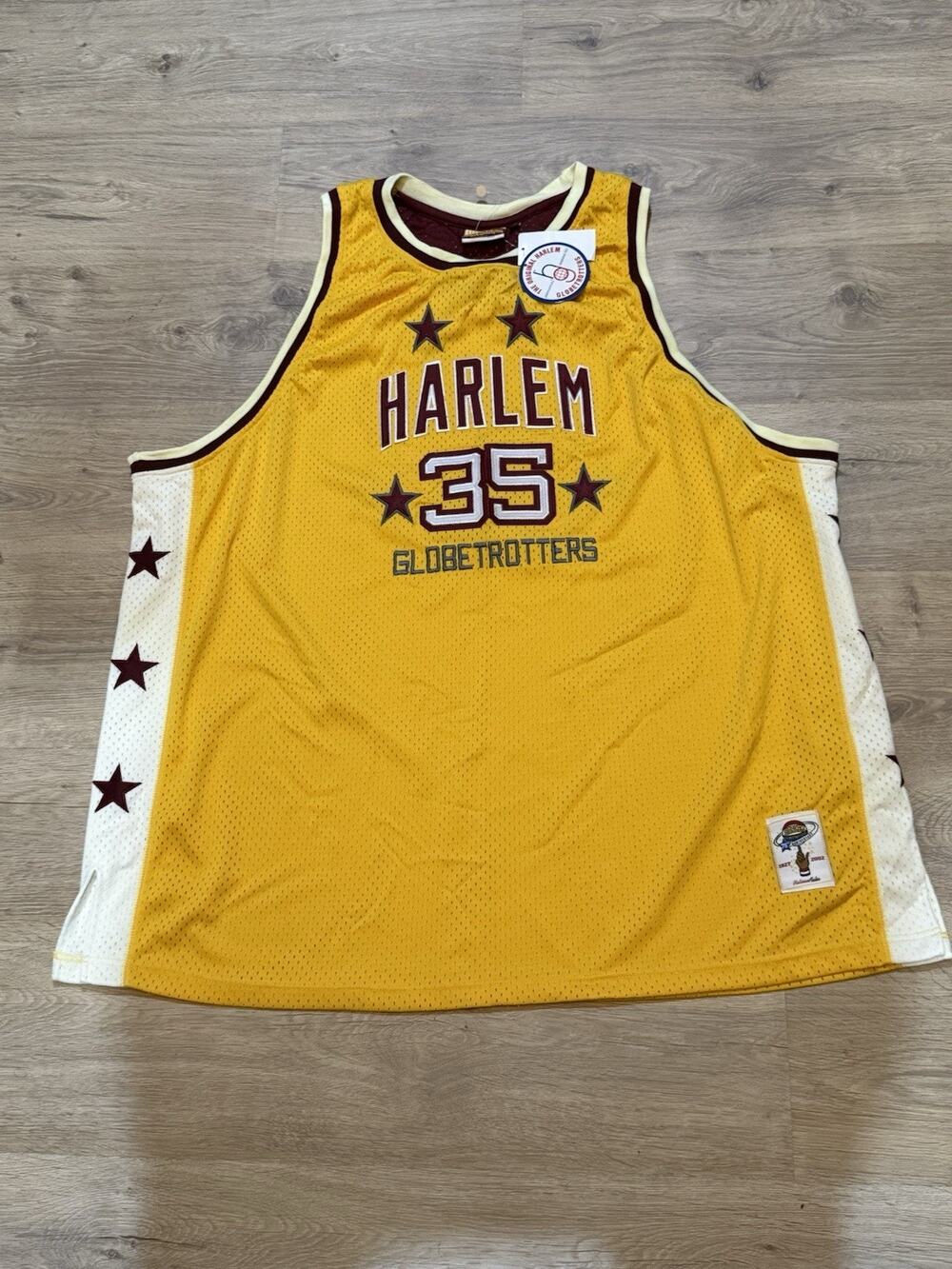 Vintage Platinum FUBU Harlem Globetrotters 35 Geese Jersey Mens 5X 75th Y2K